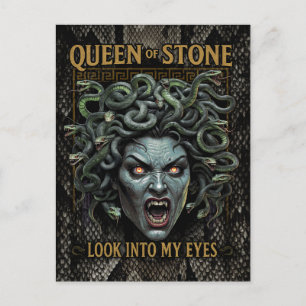 Medusa Queen of Stone Postcard