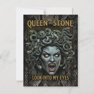 Medusa Queen of Stone Postcard