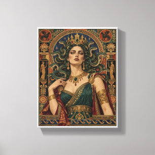 Medusa regal canvas print