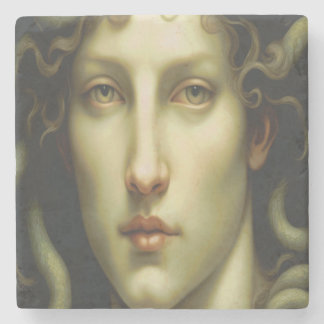 Medusa Renaissance Style Stone Coaster
