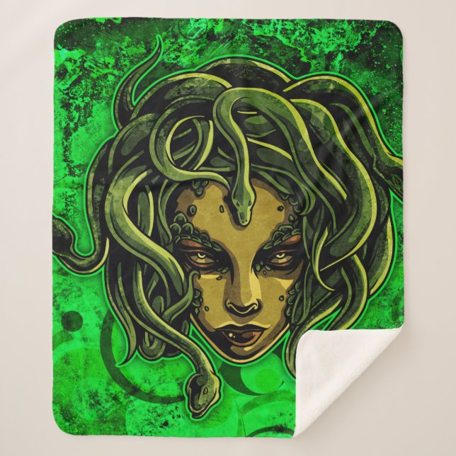 Medusa Sherpa Blanket (Front)