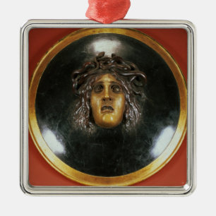Medusa shield metal tree decoration