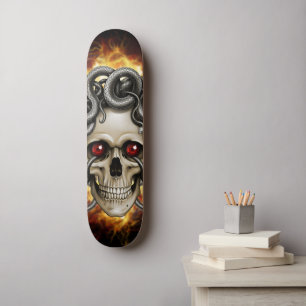 Medusa Skull Skateboard