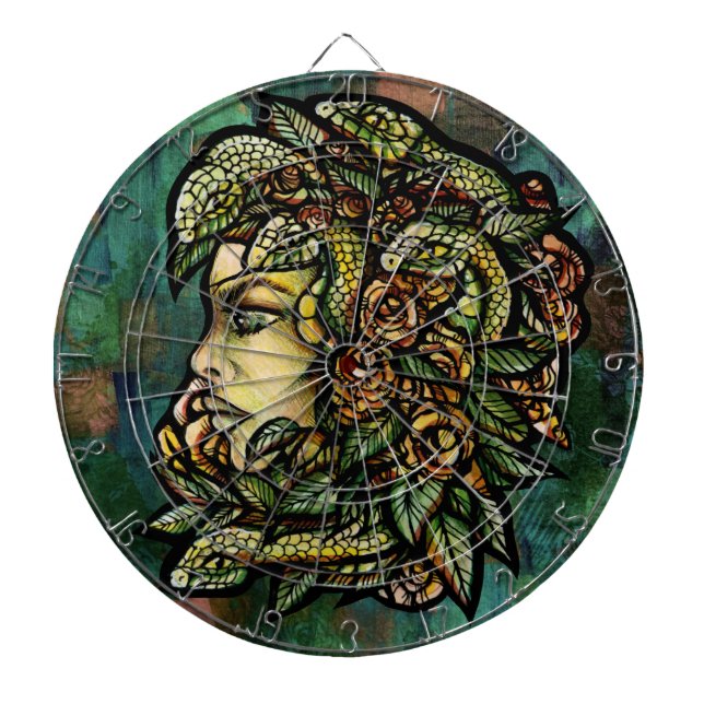 Medusa Snakes  Dartboard (Front)