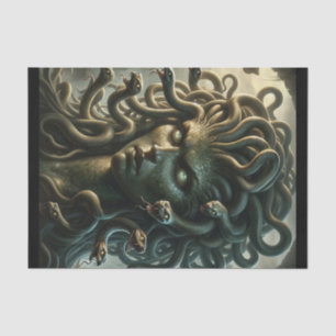 Medusa Stare of Death Head of Snakes Tissue Paper