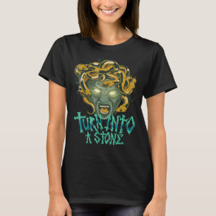 Medusa Stone Ancient Greek Mythology T-Shirt