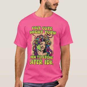 Medusa T fun party outfit Medusa Gorgon pop art T-Shirt