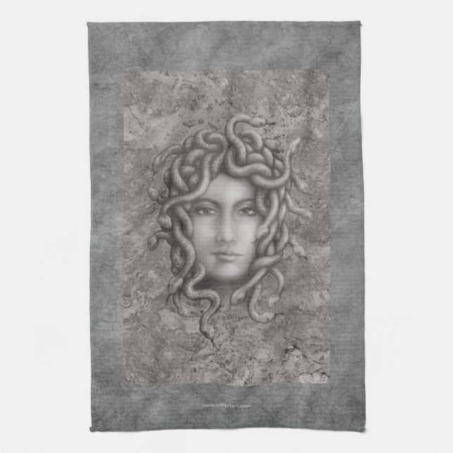 Medusa Tea Towel (Vertical)