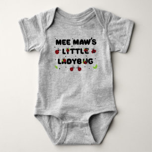 Mee Maw's Little Ladybug - Cute Baby Bodysuit
