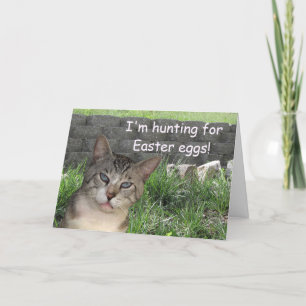 Meece Hunting the Easter Bunny Greeting Card
