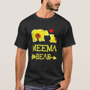 Meema Bear Sunflower Mother Father Family Matching T-Shirt