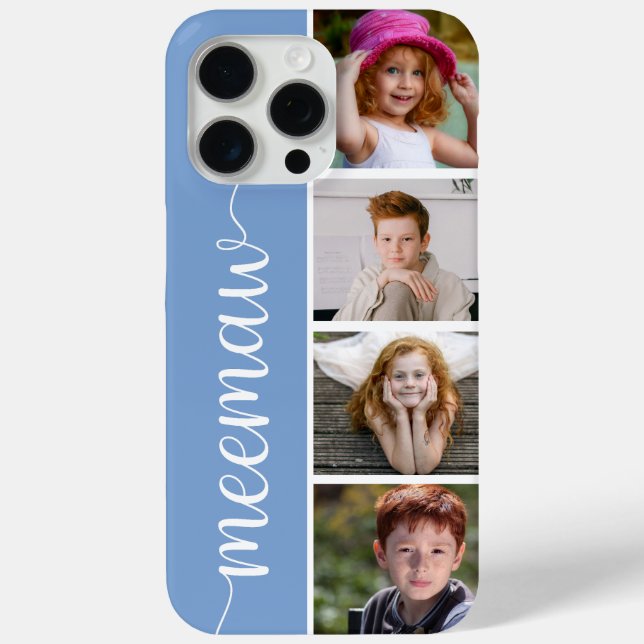 Meemaw 4 Photo Case-Mate iPhone Case (Back)