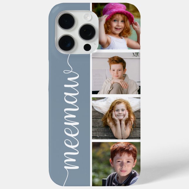 Meemaw 4 Photo Case-Mate iPhone Case (Back)