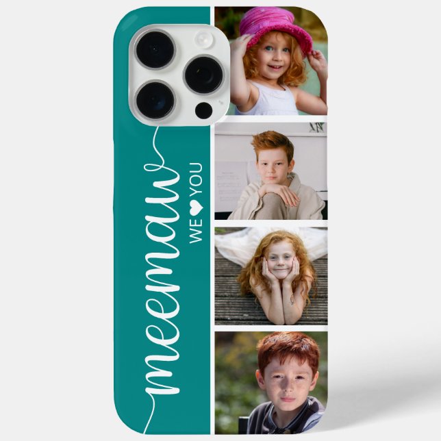 Meemaw 4 Photo Case-Mate iPhone Case (Back)
