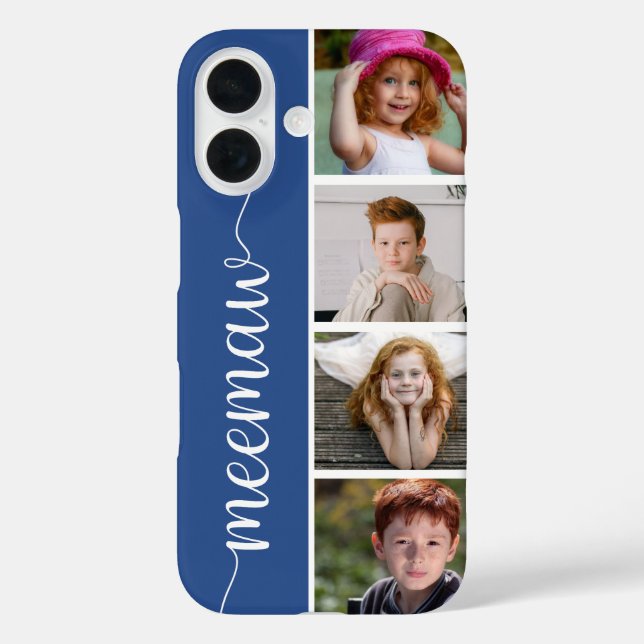 Meemaw 4 Photo Case-Mate iPhone Case (Back)