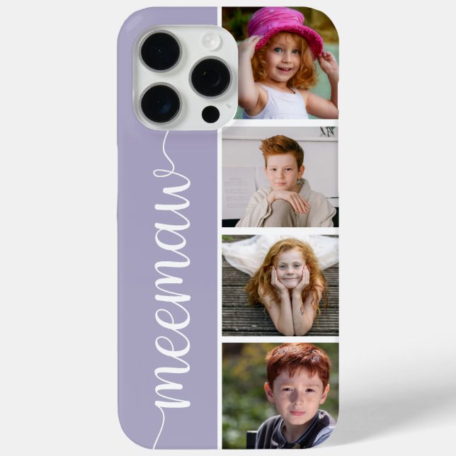 Meemaw 4 Photo Case-Mate iPhone Case (Back)