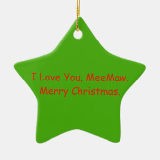 MeeMaw Christmas Gift Ornament
