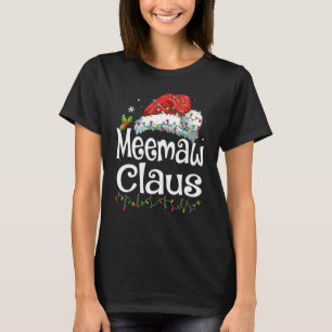 Meemaw Claus Christmas Family Matching Pyjamas Xma T-Shirt