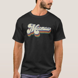 Meemaw Gifts For Grandma Retro Vintage Mother s Da T-Shirt