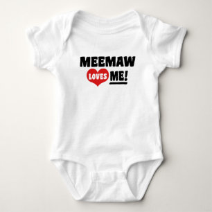 MeeMaw Loves Me Baby Bodysuit