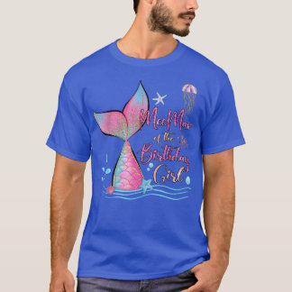 MeeMaw Of The Birthday Girl Mermaid Magical Family T-Shirt