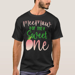 Meemaw Of The Birthday One Peach 1st Summer Fruit T-Shirt