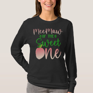 Meemaw Of The Birthday One Peach 1st Summer Fruit T-Shirt