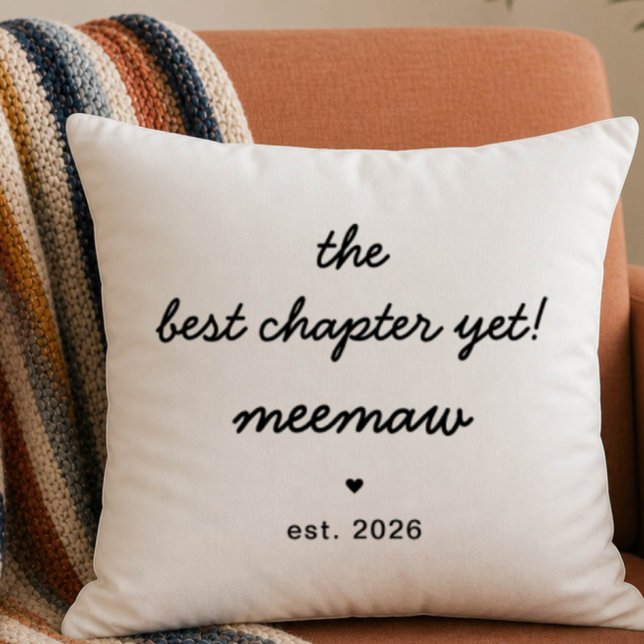 Meemaw Pillow Gift | Best Chapter Yet (Creator Uploaded)