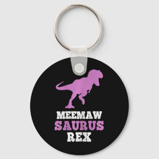 Meemaw-saurus Rex Dino Dinosaur Meemawsaurus Funny Key Ring