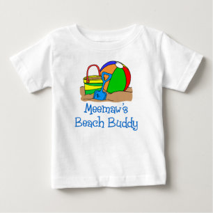 Meemaw's Beach Buddy Baby T-Shirt