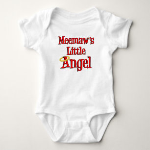 Meemaw's Little Angel Baby Bodysuit