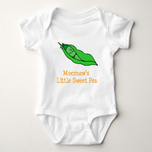 Meemaw's Little Sweet Pea Baby Bodysuit