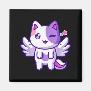 Meemeow Cute Cat Plu-shirt  Magnet