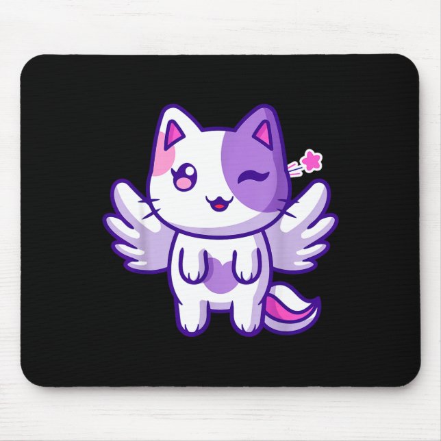 Meemeow Cute Cat Plu-shirt  Mouse Mat (Front)