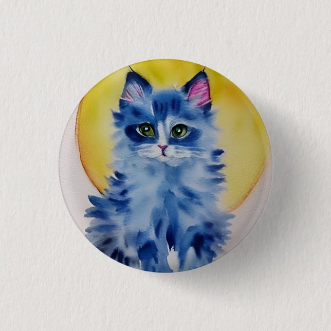 Meeow! 3 Cm Round Badge (Front)