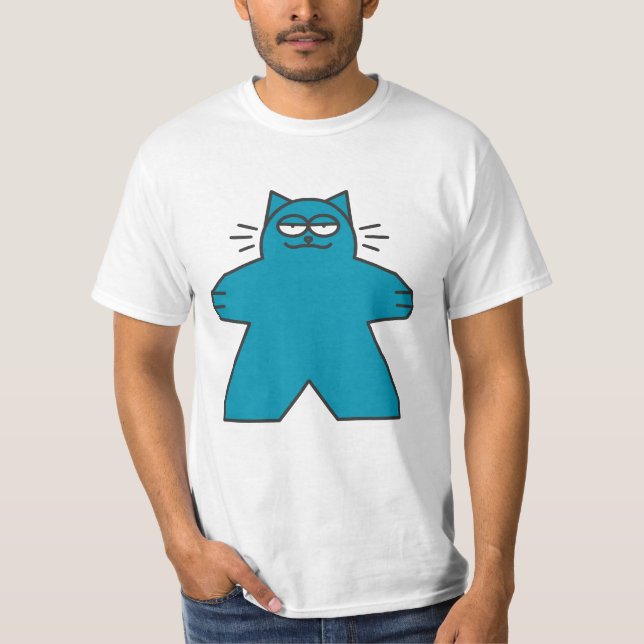 Meeple Cat Men T-Shirt (Front)