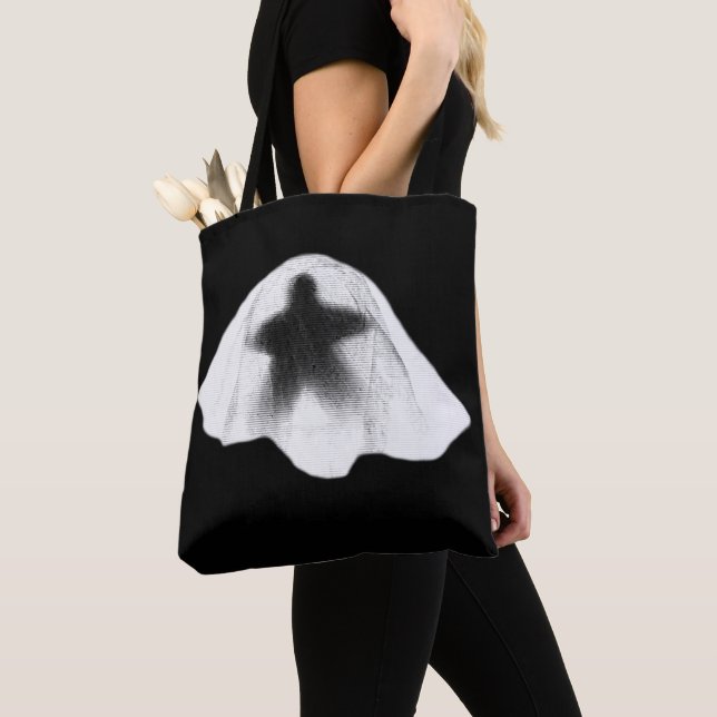 Meeple Ghost Tote Bag (Close Up)
