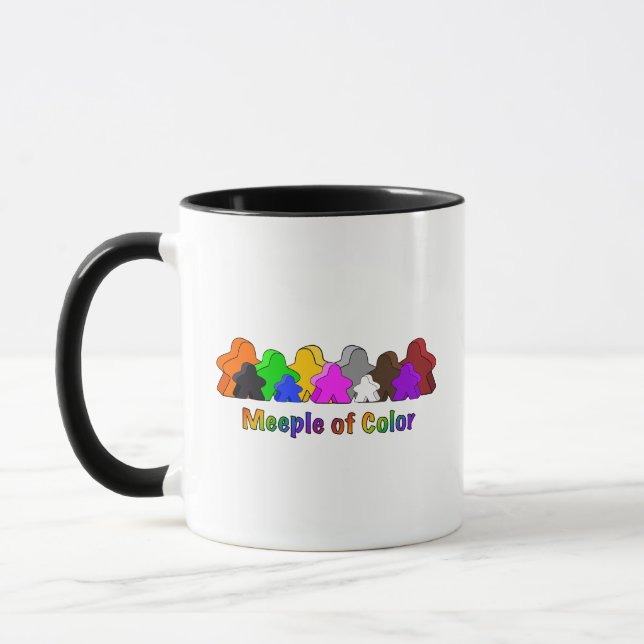 Meeple of Colour - Colourful Mug (Left)