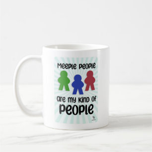 Meeple People Fun Board Game Life Motto Coffee Mug