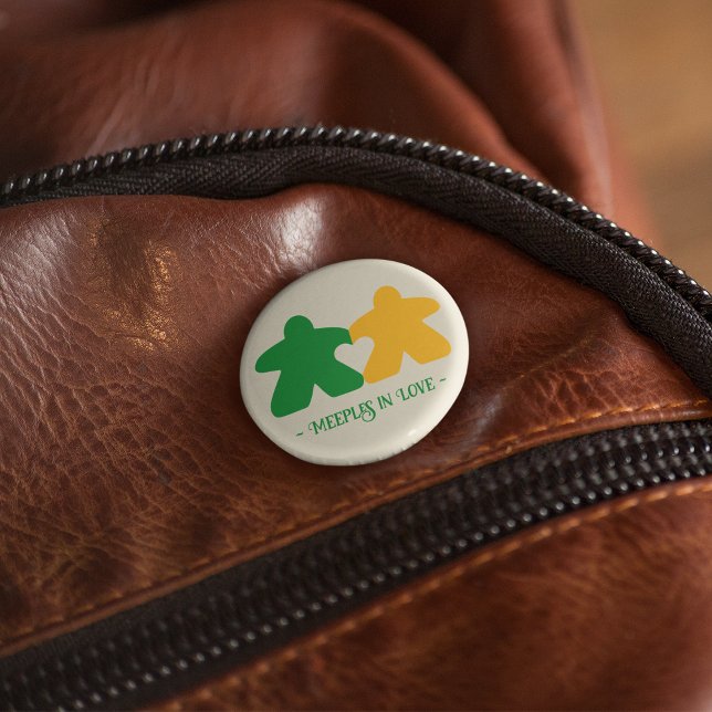 Meeples in Love, Green & Yellow Button (Creator Uploaded)