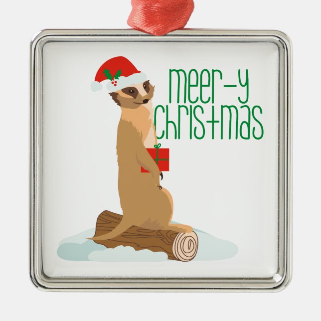 Meer-y Christmas Metal Tree Decoration (Front)