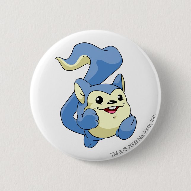 Meerca Blue 6 Cm Round Badge (Front)