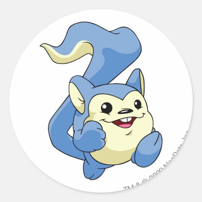 Meerca Blue Classic Round Sticker (Front)
