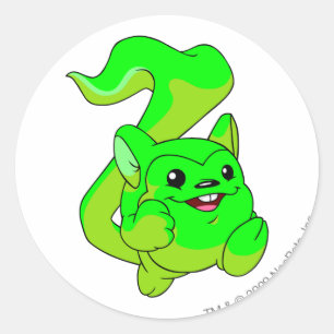 Meerca Glowing Classic Round Sticker