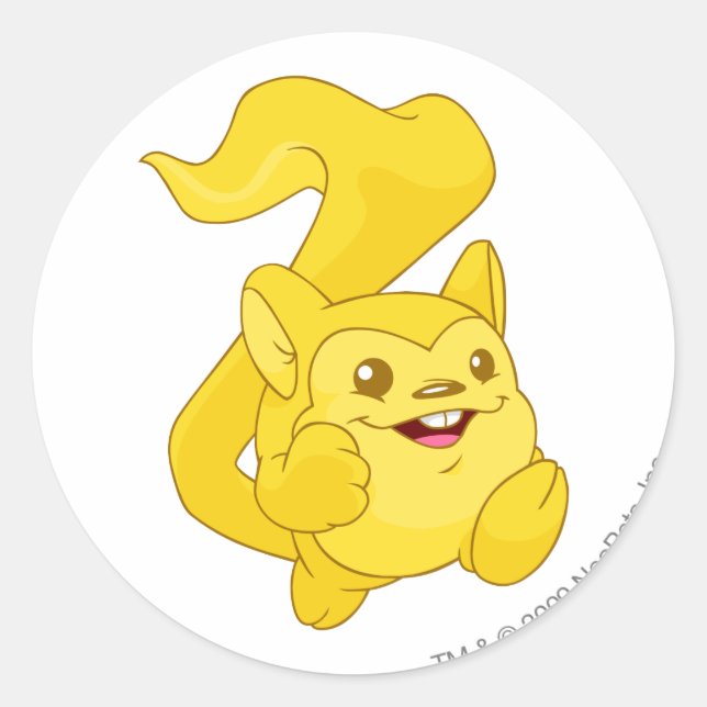 Meerca Gold Classic Round Sticker (Front)