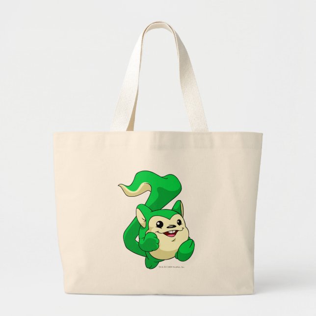 Meerca Green Large Tote Bag (Front)