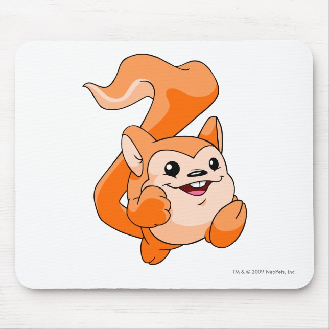 Meerca Orange Mouse Mat (Front)