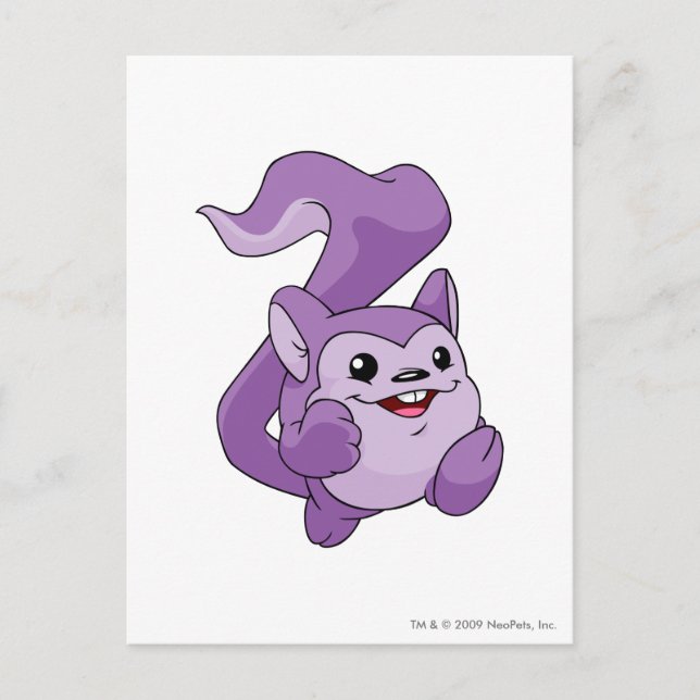 Meerca Purple Postcard (Front)