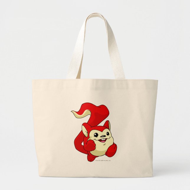 Meerca Red Large Tote Bag (Front)