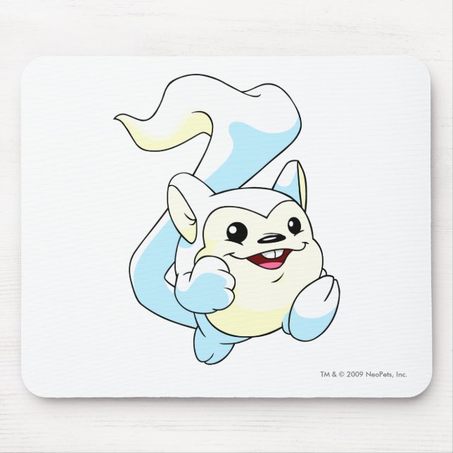 Meerca White Mouse Mat (Front)